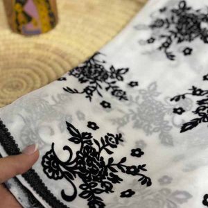 چادر تور گل ابریشم 005