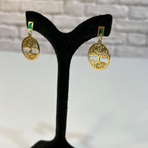 گوشواره مدل درخت تو خالی 00324