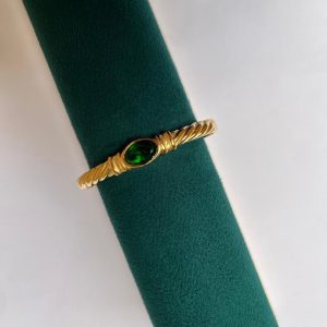 دستبند مدل کلاسیک سبز 00381