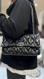 کیف چرمی مدل بالنسیاگا مشکی کد 000111