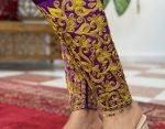 تصویرشلوار بندری جنگلی گلابتونی 1-100209