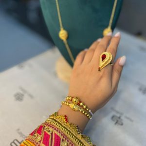 تصویردستبند خلیجی مدل مروارید 00226
