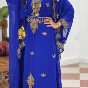 تصویرپیراهن مغربی دست دوز نخل 1-100375