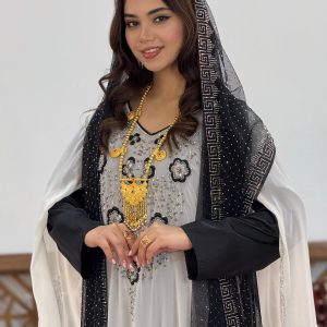 تصویردو تیکه سنگ دوزی مدل نسترن 100367