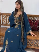 تصویرپیراهن مغربی دست دوز نخل 3-100375
