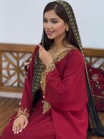 تصویرپیراهن مغربی دست دوز نخل 4-100375