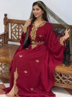 تصویرپیراهن مغربی دست دوز نخل 4-100375