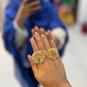 تصویرانگشتر هندی مرواریدی کد 00362
